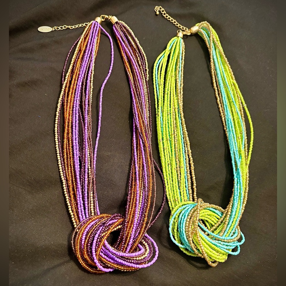Multicolor Beaded Necklace Set